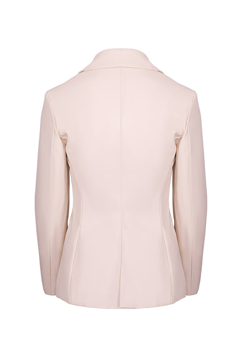 LEATHER EFFECT BLAZER
