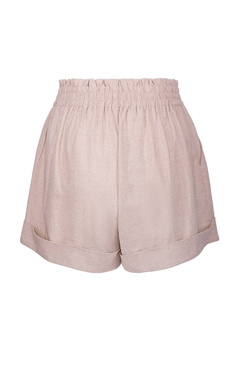 LINEN BLEND SHORTS