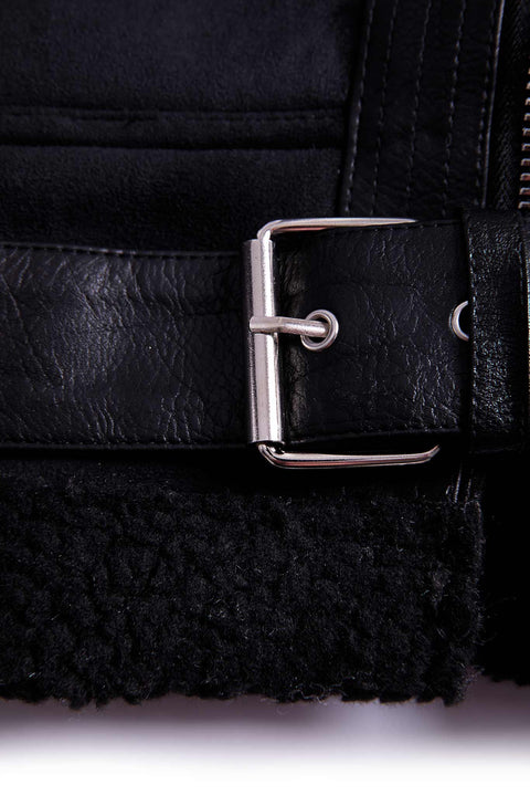 DOUBLE-FACED JACKET WITH VELVET TEXTURE