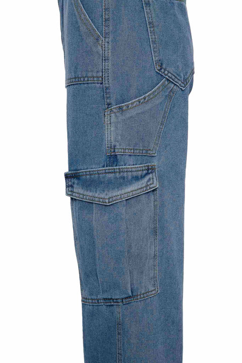ELASTIC WAIST JEANS