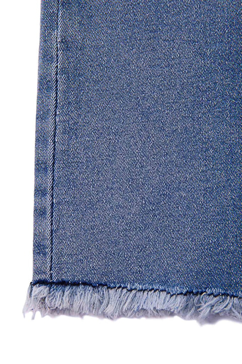 STRAPLESS DENIM DRESS