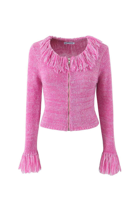 FRINGED CARDIGAN