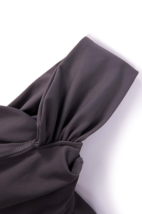 SOFT TROUSERS WITH A TWISTED WAISTBAND