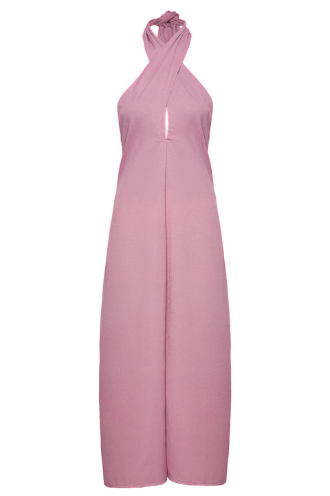 MIDI HALTER DRESS