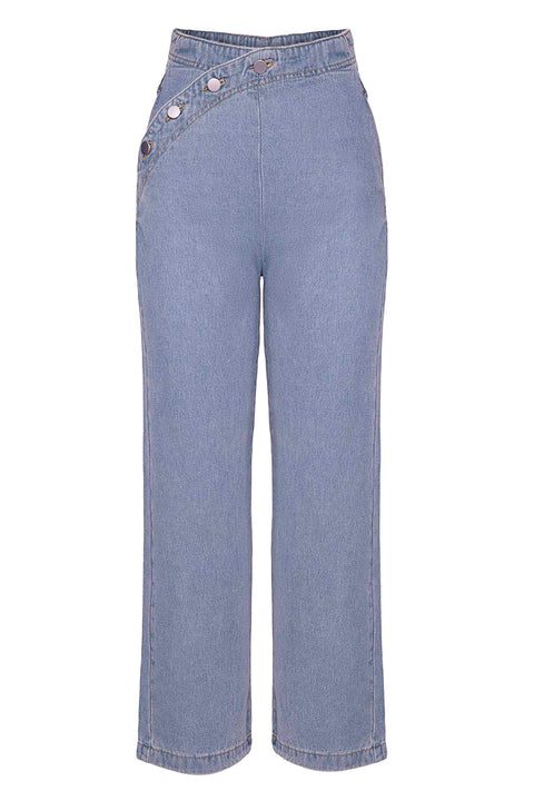 HIGH WAISTED JEANS WITH BUTTONS