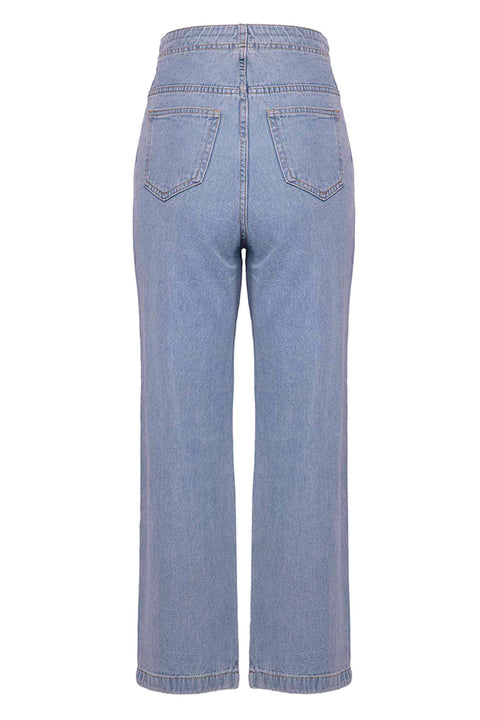 HIGH WAISTED JEANS WITH BUTTONS