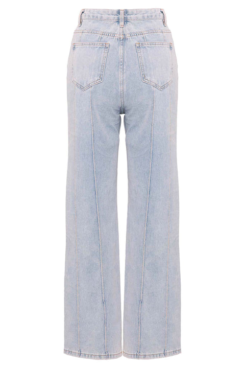 JEANS WITH SEAM DETAILS