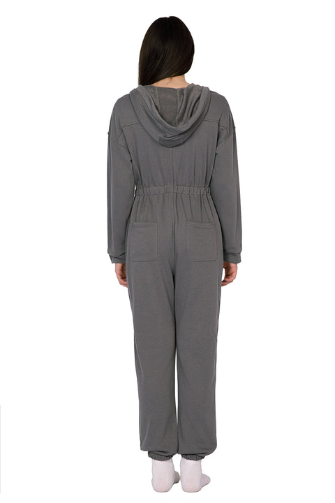LACE-UP JUMPSUIT