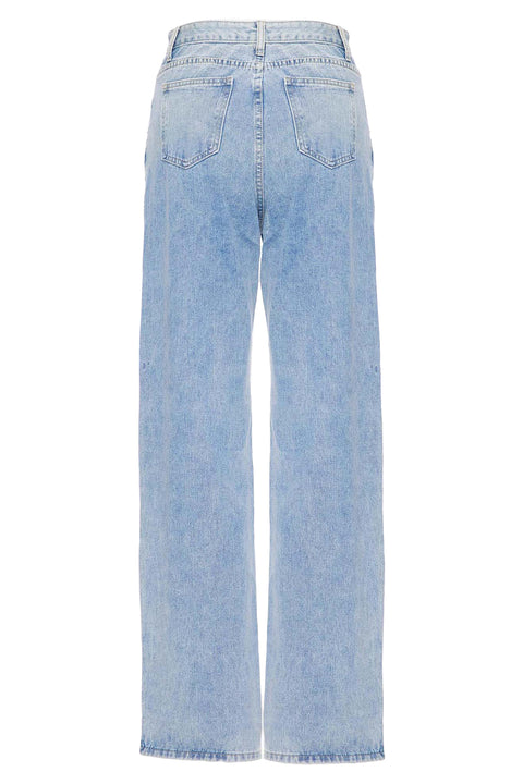 JEANS WITH A WRAP WAIST