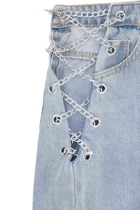 JEANS WITH CHAINS