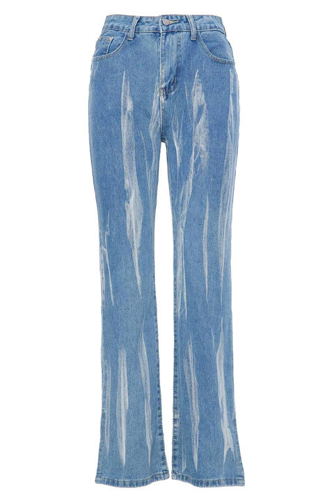 JEANS WITH PAINTING