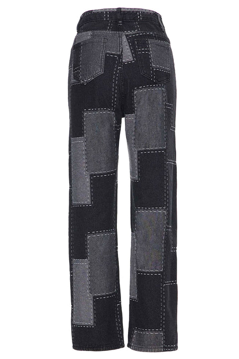 JEANS WITH PATCHES