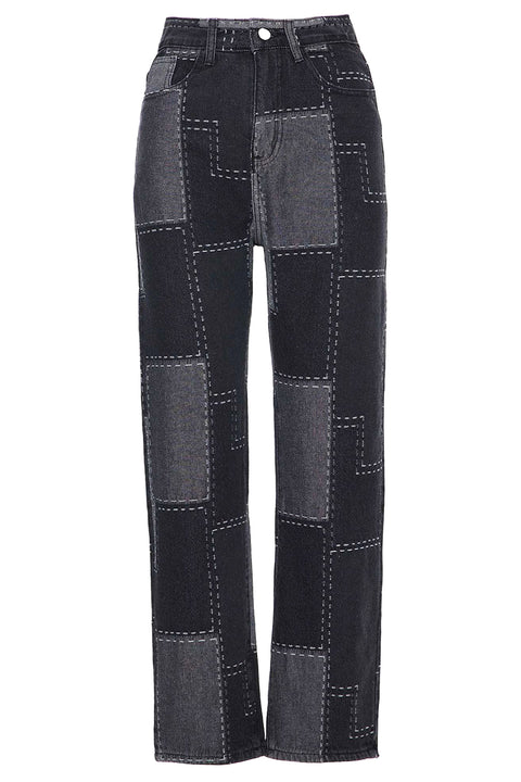 JEANS WITH PATCHES