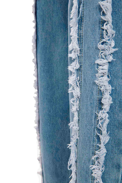 FRINGED JEANS
