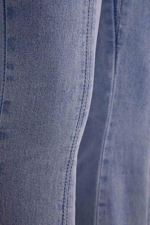 LACE-UP JEANS