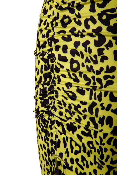 MAXI OPEN BACK LEOPARD DRESS