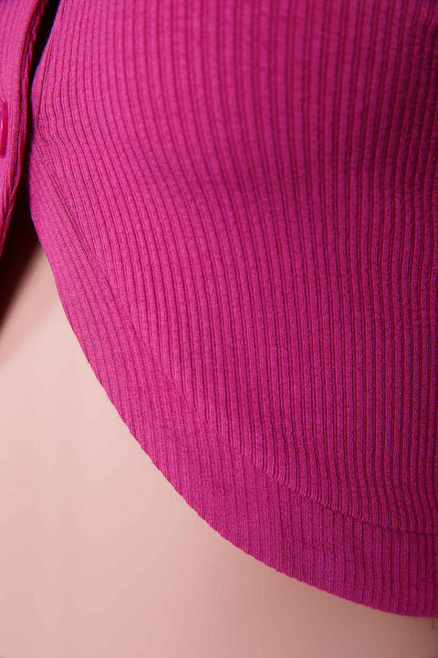COLLARED CROP TOP