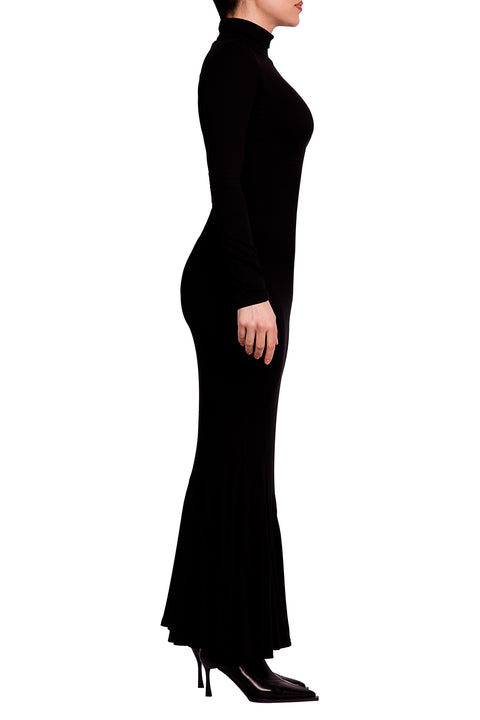 HIGH NECK MAXI DRESS