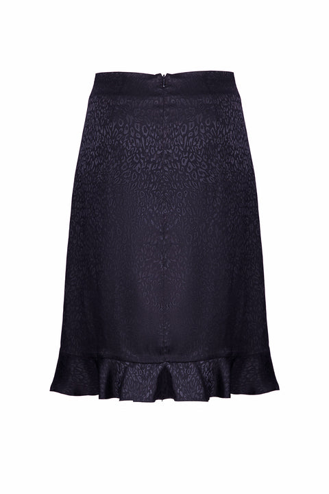 MIDI SKIRT WITH RUFFLES