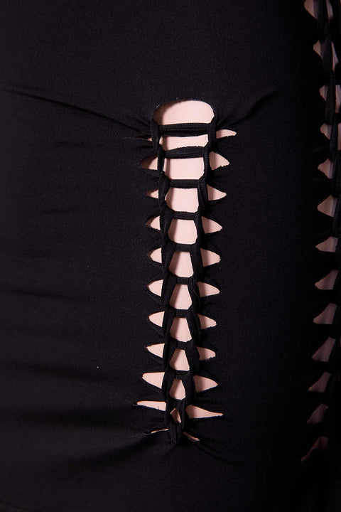 MINI SKIRT WITH OPENINGS