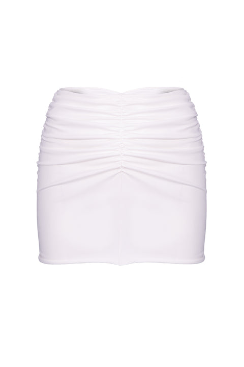 DRAPED MINI SKIRT