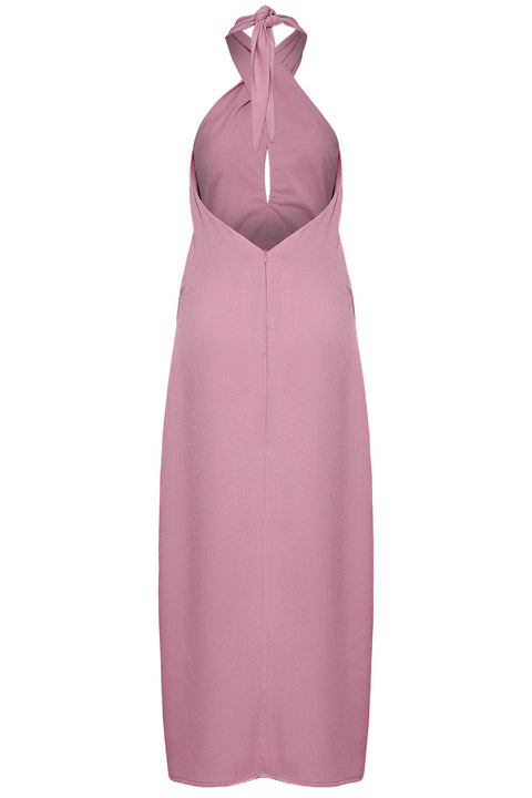 MIDI HALTER DRESS