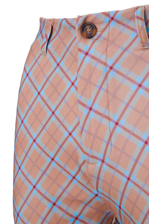 PLAID TROUSERS