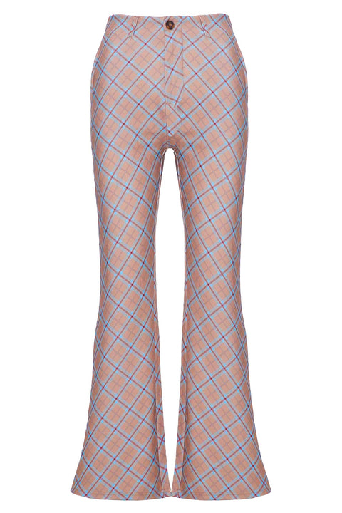 PLAID TROUSERS