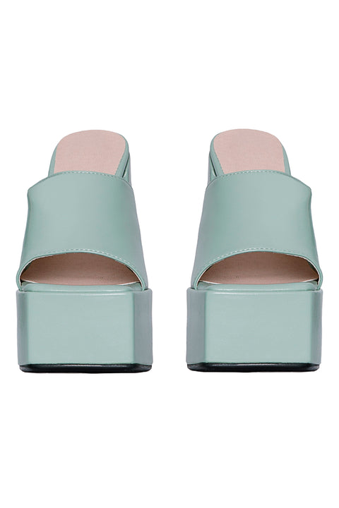 MULE PLATFORM HEELS