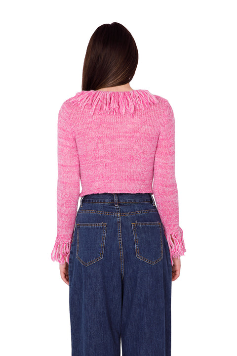 FRINGED CARDIGAN