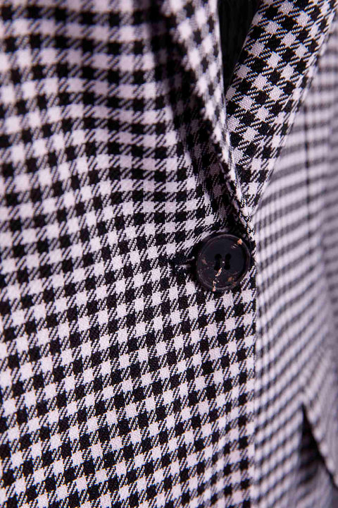 PLAID BLAZER