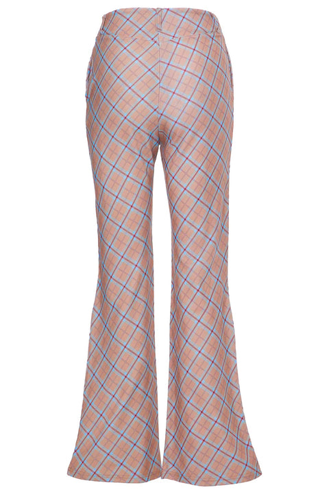 PLAID TROUSERS
