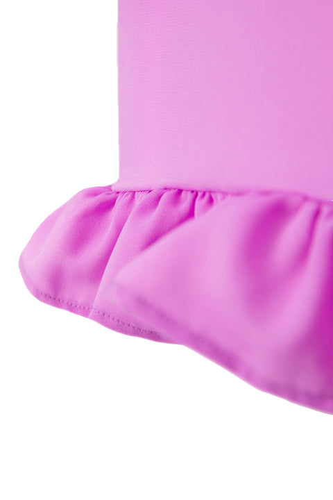 DRAPED SKIRT WITH RUFFLES