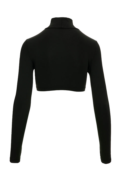 KEYHOLE NECKLINE CROP TOP