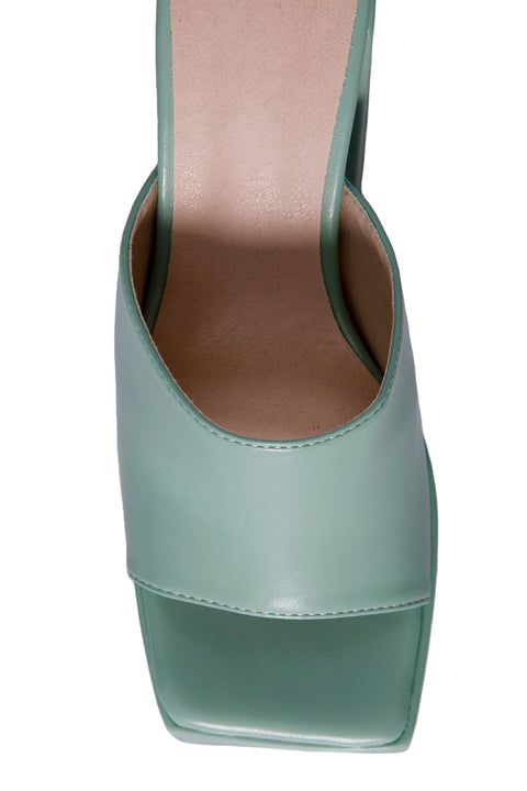 MULE PLATFORM HEELS