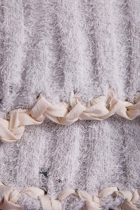 WIDE COLLAR CARDIGAN