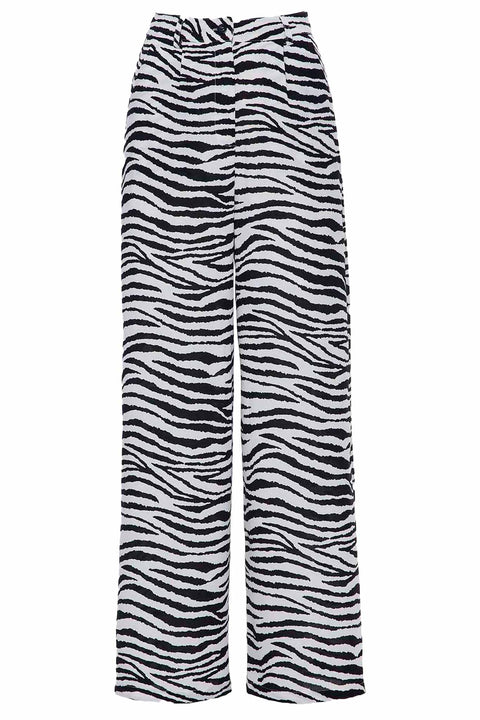 LOOSE FIT TROUSERS WITH ZEBRA PRINT