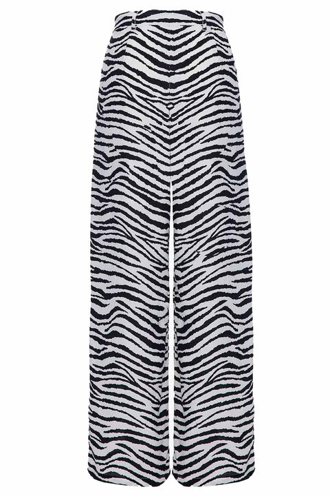 LOOSE FIT TROUSERS WITH ZEBRA PRINT