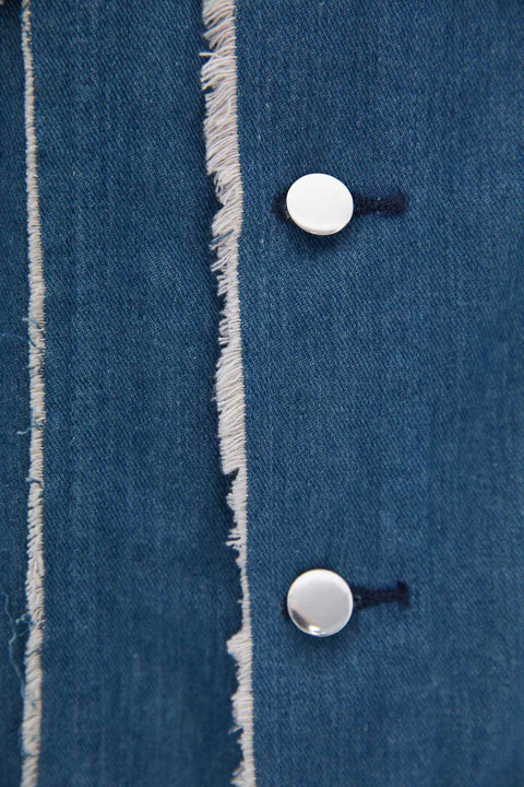 DENIM JACKET WITH PATCHES