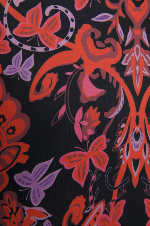 FLORAL PATTERN CROP TOP