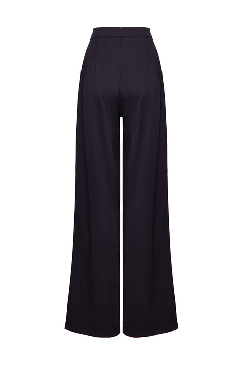 FULL LENGTH PLEATED TROUSERS