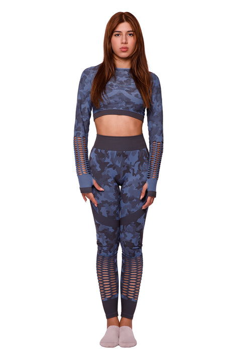 LEGGINGS WITH AN ARMY PATTERN