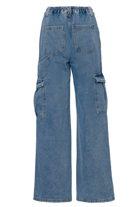 ELASTIC WAIST JEANS