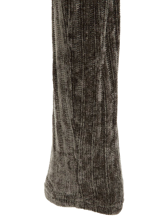 CROPED JUMPER WITH VELVET TEXTURE