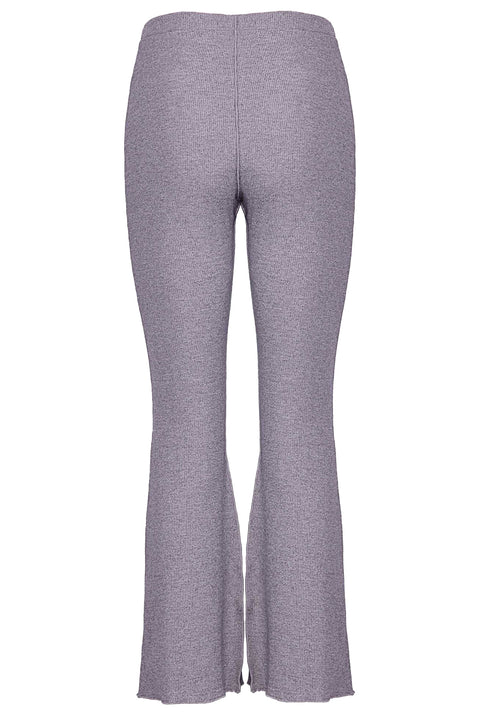 KNITTED TROUSERS WITH PRONOUNCED SEAMS