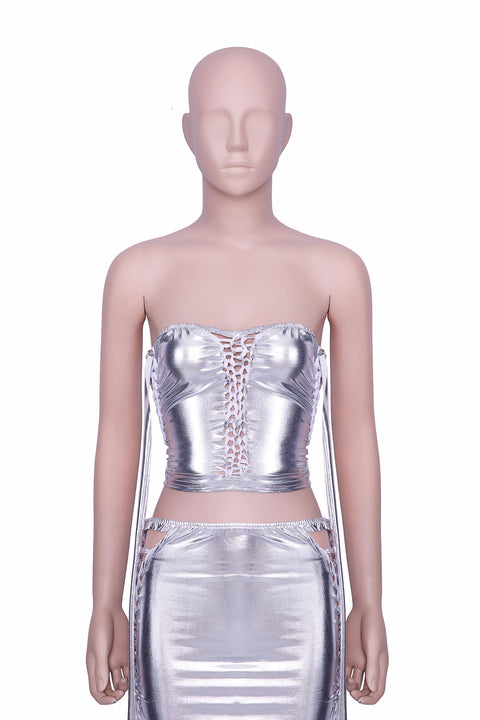 STAPLESS METALLIC TOP