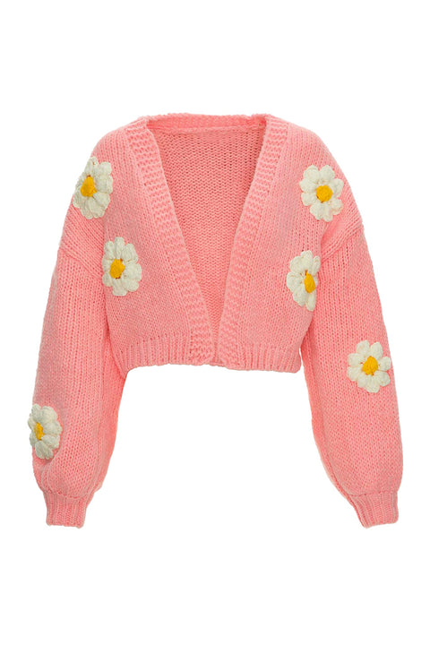 3D FLOWER CARDIGAN