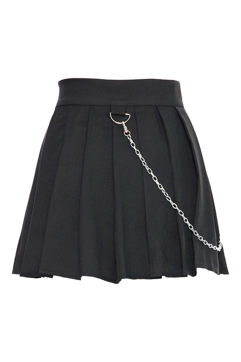 PLEATED SKIRT WITH A CHAIN