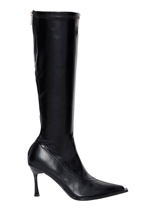 POINTED TOE HEELED BOOTS